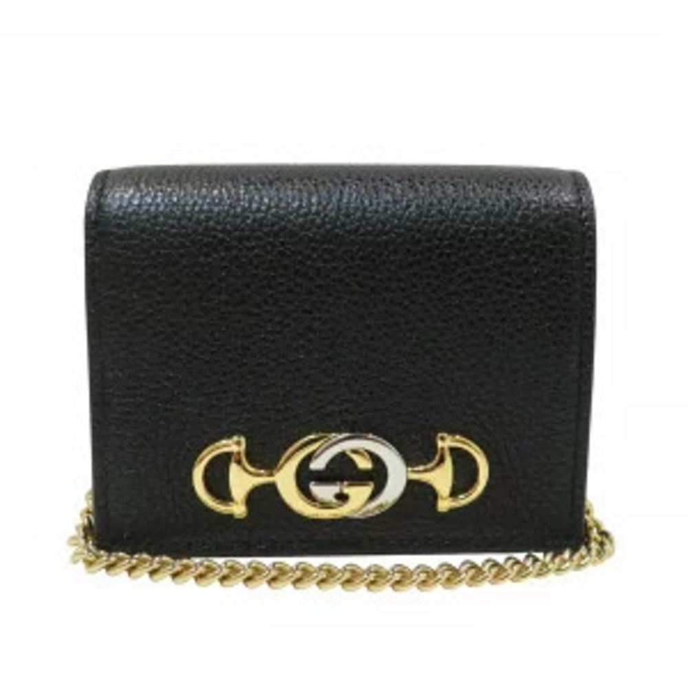 Gucci Zumi Leather Bi fold Wallet